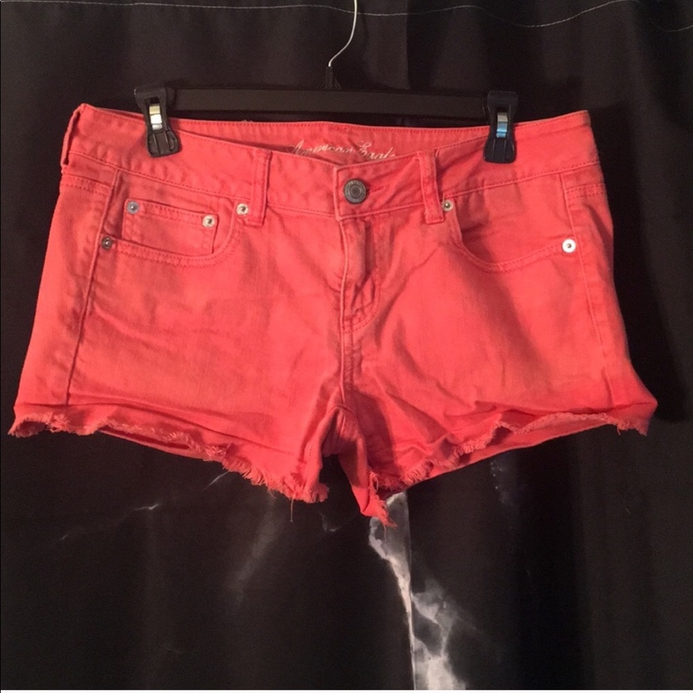 American Eagle Coral Jean Shorts